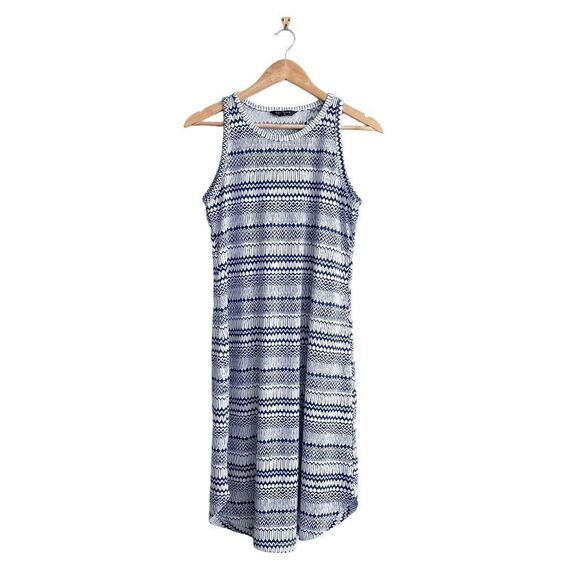 Banana Republic Blue And White Aztec Print Sundress Size Medium - Picture 1 of 8